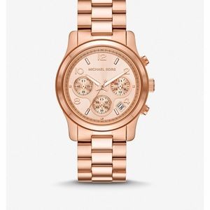 Michael Kors Rose Gold Women’s Large Faced Watch!
